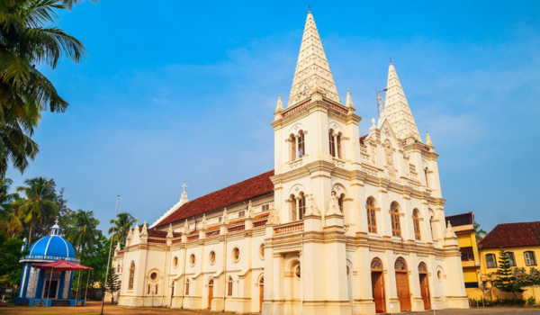 Child-friendly city Kochi with calm heritage church and open surroundings