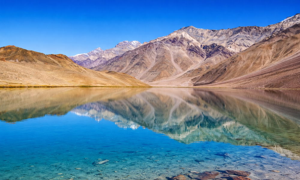  Chandratal Lake Reflects the Himalayas So Clearly